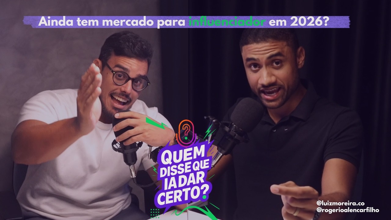 Capa do episódio T1E8 — Ainda tem mercado para influenciador em 2026? Vinicius Gomes